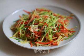三丝蛋米卷的做法步骤：3