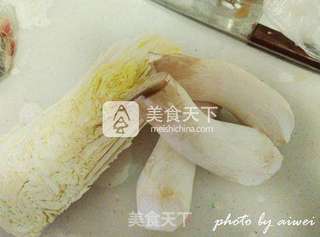 杏鲍菇拌白菜心的做法步骤：1