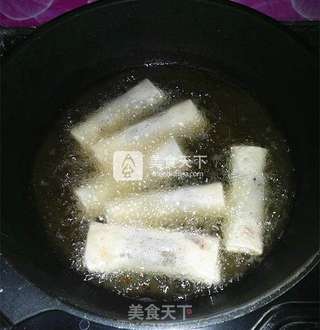 红豆沙春卷的做法步骤：10