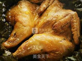 荷香蝴蝶烤鸡的做法步骤:11