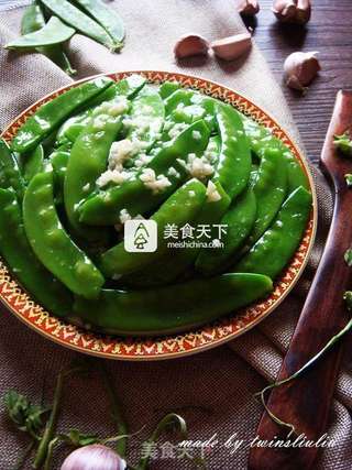 蒜蓉荷兰豆的做法步骤:8