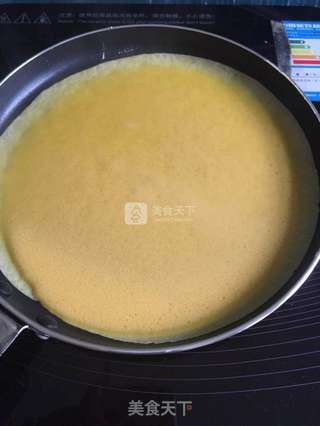 三色蛋饼卷的做法步骤:7