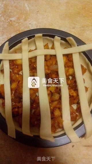 网格双果派的做法步骤：21