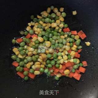 培根虾仁芝士焗饭的做法步骤:5