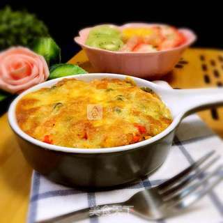 培根虾仁芝士焗饭的做法步骤:10