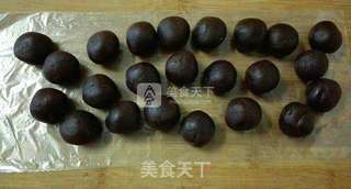 蛋黄酥的做法步骤:19
