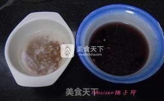 奶香红豆黑米糊的做法步骤:2