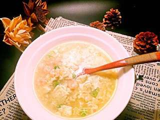 虾仁芹菜豆腐羹的做法步骤:10
