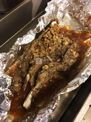 黑椒蒜香烤羊排的做法步骤:8