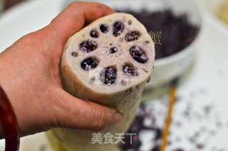 墨米莲藕的做法步骤:3