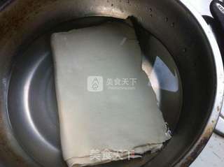 三鲜汤百叶的做法步骤:4