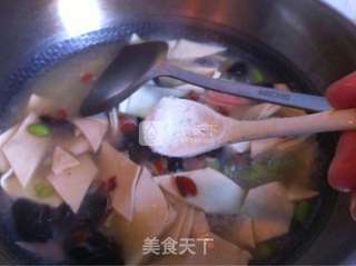 三鲜汤百叶的做法步骤:11
