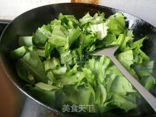 蒜香油麦菜的做法步骤：5