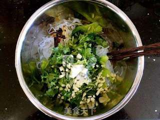 椒油粉丝油菜的做法步骤:4