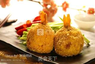 炸虾可乐饼的做法步骤:17