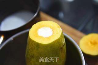 简单的休闲甜点——木瓜牛奶冻的做法步骤:4