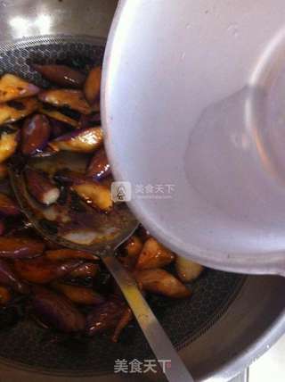 油松茸茄子的做法步骤:9