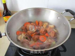 香菇烧肉丸子的做法步骤:7