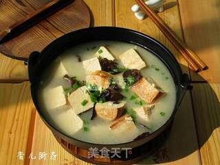 黑木耳炖冻豆腐的做法步骤:8