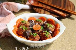 香菇烧肉丸子的做法步骤:9