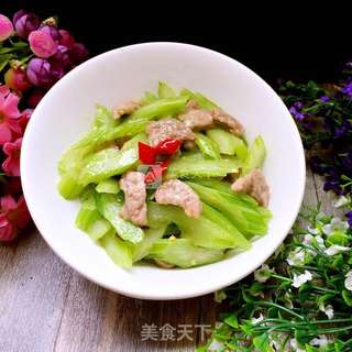 西芹炒肉片的做法步骤:10