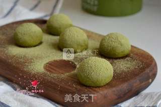 抹茶奶油球的做法步骤:14