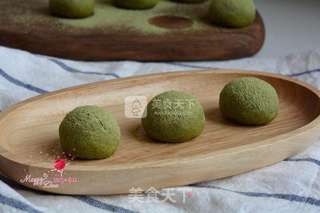 抹茶奶油球的做法步骤:15