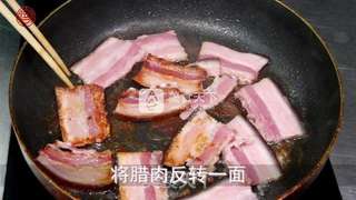 应季的美味【腊肉煎春笋】的做法步骤:4