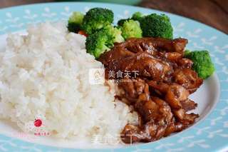 照烧鸡腿饭的做法步骤:11