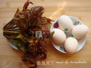 香椿炒鸡蛋的做法步骤：1