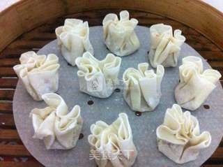 虾肉烧麦的做法步骤:9