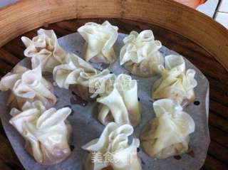虾肉烧麦的做法步骤:10