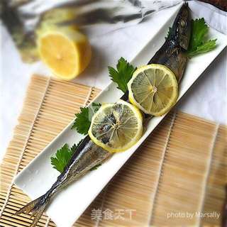 烤秋刀鱼的做法步骤:7