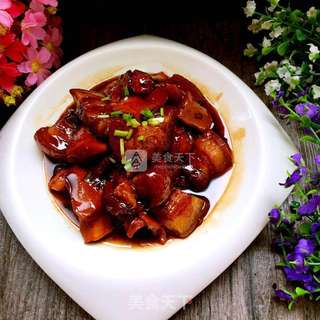 墨鱼干红烧肉的做法步骤:13