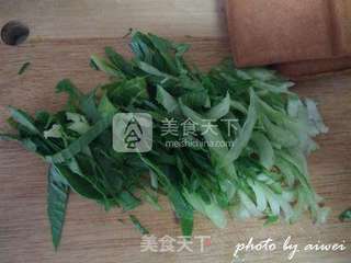 肉末香干油菜丝的做法步骤:2