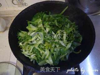 肉末香干油菜丝的做法步骤:7