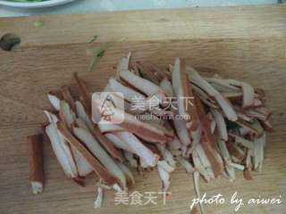 肉末香干油菜丝的做法步骤:3