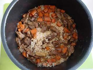 电饭锅版羊肉抓饭——零厨艺也可以做美食的做法步骤：7