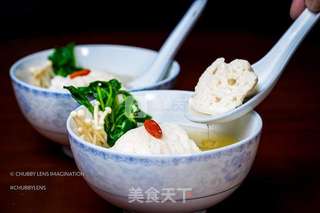 上汤鸡豆花的做法步骤:5