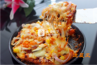 老干妈味蔬菜披萨的做法步骤:13
