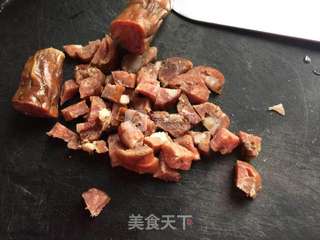 茄子腊肠糙米焖饭的做法步骤:3