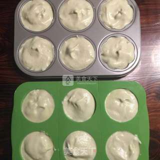 艾草味小戚风的做法步骤:11