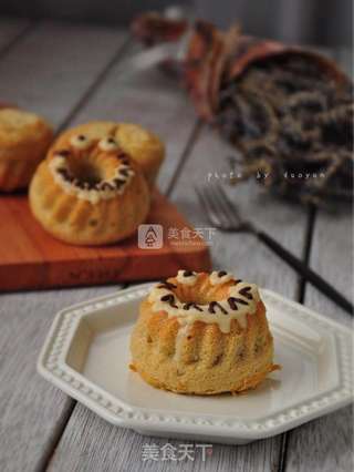 艾草味小戚风的做法步骤:14