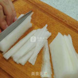 蛤蜊火腿萝卜汤的做法步骤:3