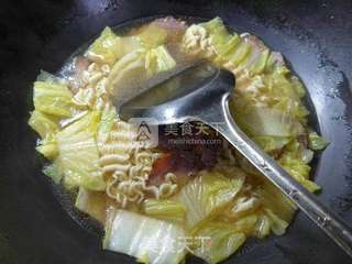 牛肉白菜波纹面的做法步骤：7