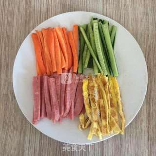 红梗米紫菜包饭的做法步骤：4
