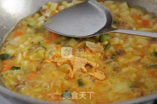 红咖喱大虾饭的做法步骤:6