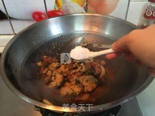 河蚌烧酱肉的做法步骤:13