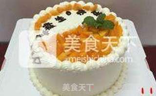 【芒果奶油蛋糕】--- 最喜欢无任何添加无任何色素的蛋糕的做法步骤:11
