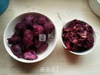 原味核桃紫薯泥的做法步骤：3